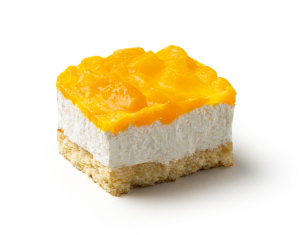 Pfirsich Schnitte Portion